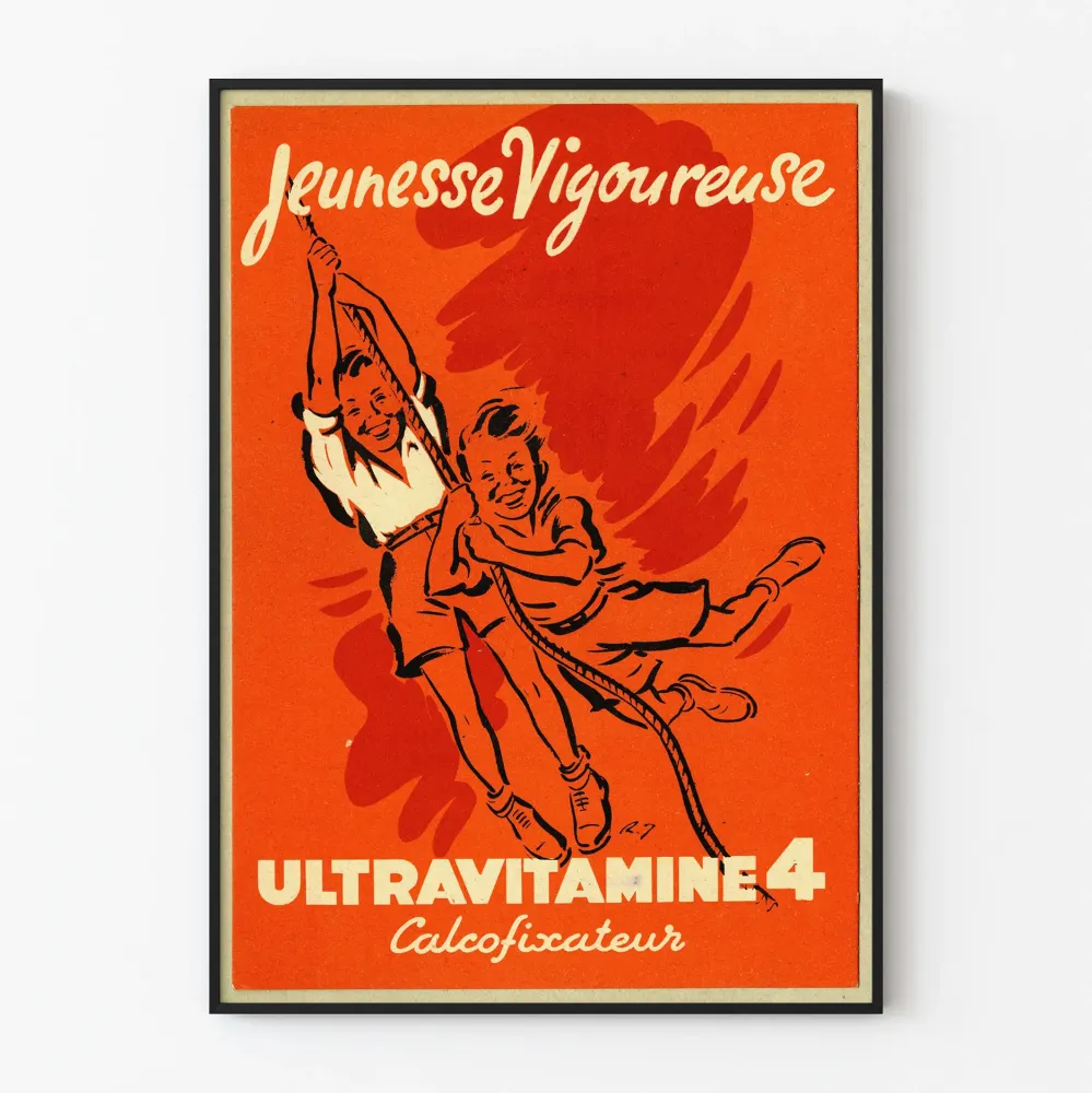 Plakat Vintage Młodzieńcza Sił Ultrawitamina 4