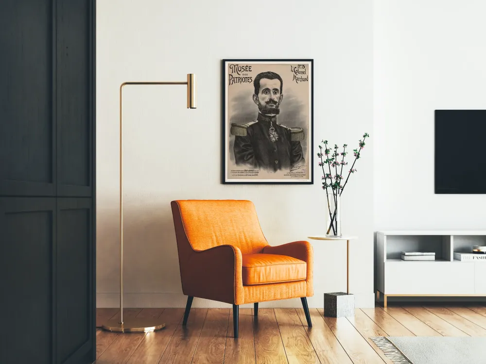 Plakat vintage Muzeum Patriotów Pułkownik Marchand
