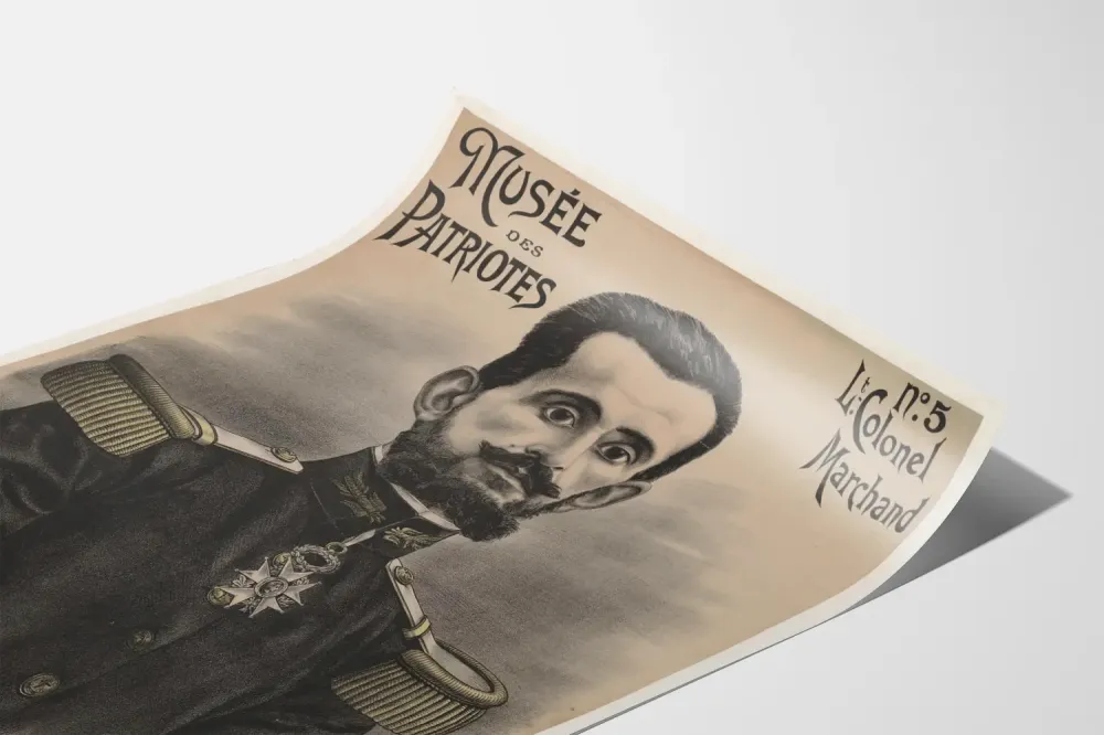 Plakat vintage Muzeum Patriotów Pułkownik Marchand