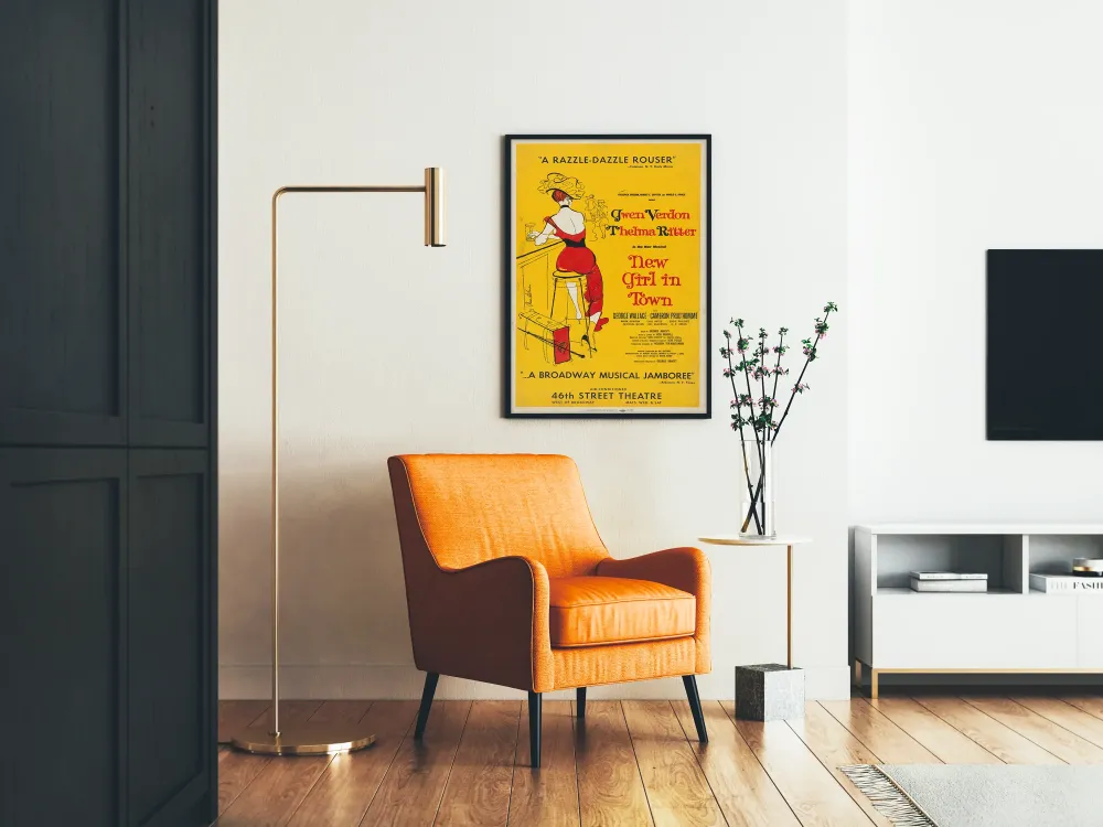 Plakat vintage muzyczny Nowa dziewczyna w mieście