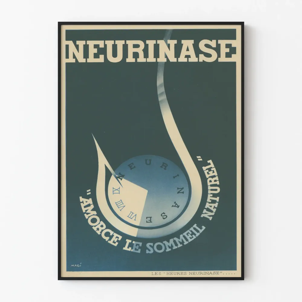 Plakat Vintage Neurinase Rozpoczyna Naturalny Sen