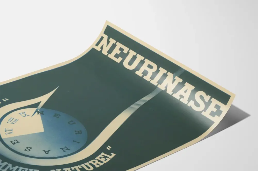 Plakat Vintage Neurinase Rozpoczyna Naturalny Sen