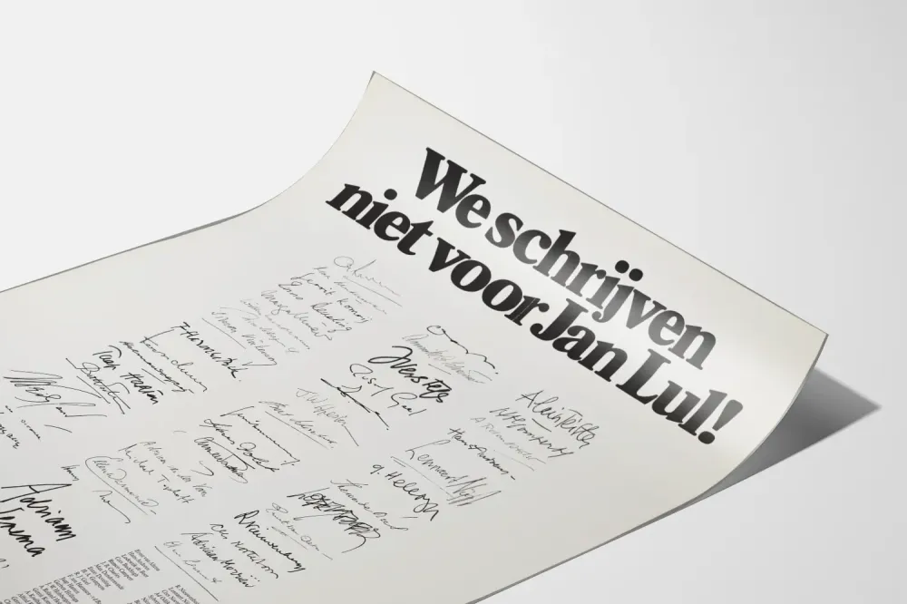 Plakat Vintage Nie piszemy dla Jan Lul! Tydzień Książki 1972