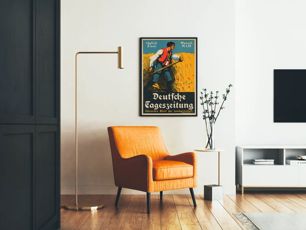 Plakat vintage niemiecki Journal Agricole