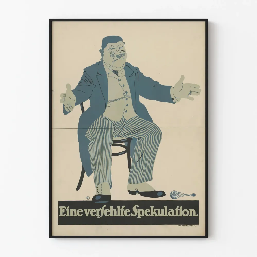 Plakat vintage Nieudana spekulacja