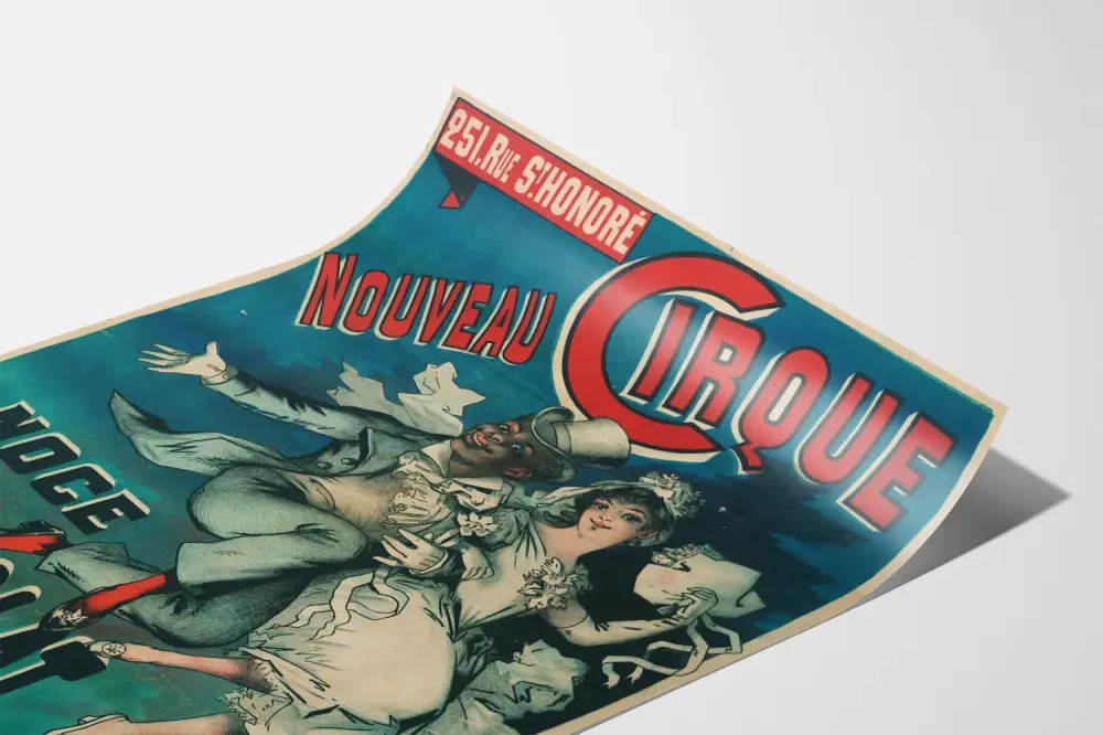Plakat vintage Nouveau Cirque La Noce de Chocolat
