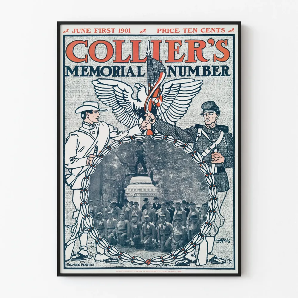 Plakat vintage Numer Pamięci Collier's 1901