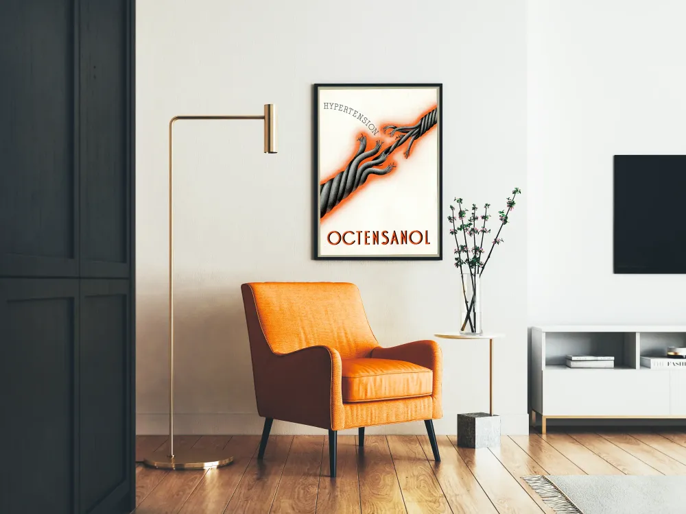 Plakat vintage Octensanol na nadciśnienie