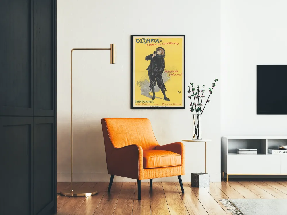 Plakat Vintage Olympia Irma de Montigny Zły sen Pantomima