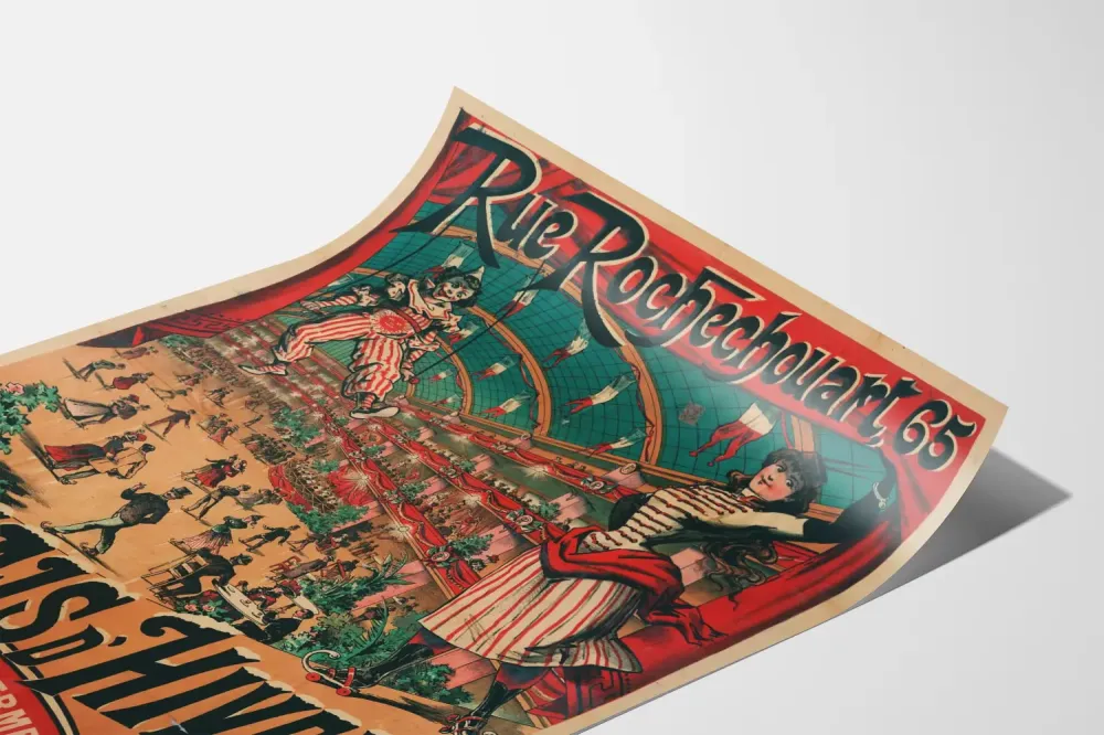 Plakat Vintage Pałac Zimowy, ulica Rochechouart 65