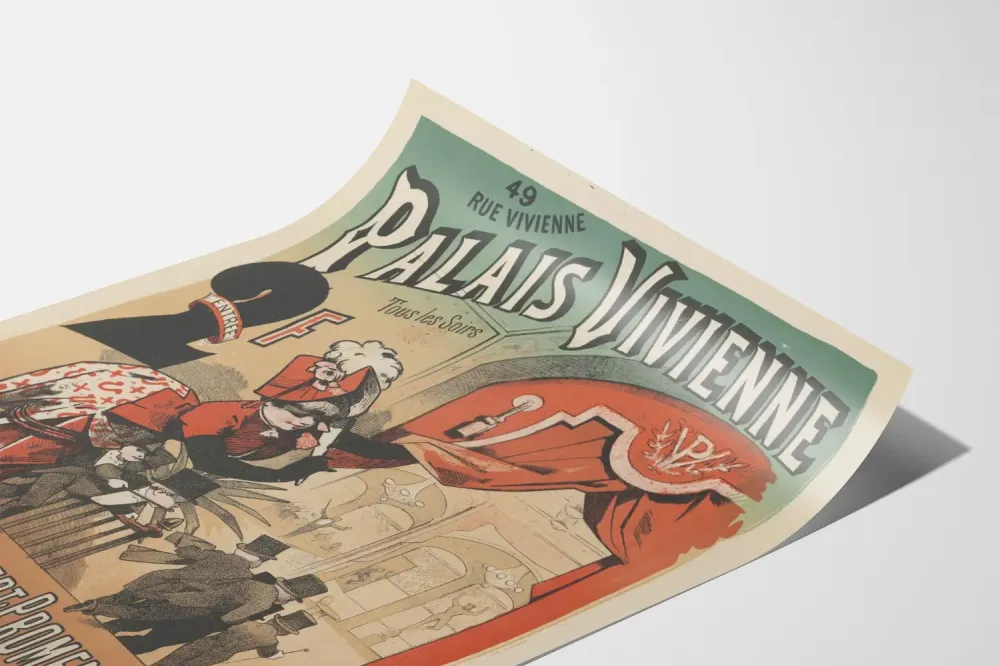 Plakat vintage Palais Vivienne - Koncerty i bale w Paryżu