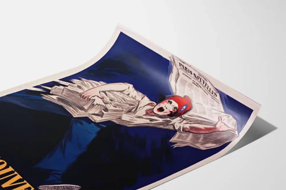 Plakat vintage Paris-Nouvelles Le Grand Quotidien de Midi