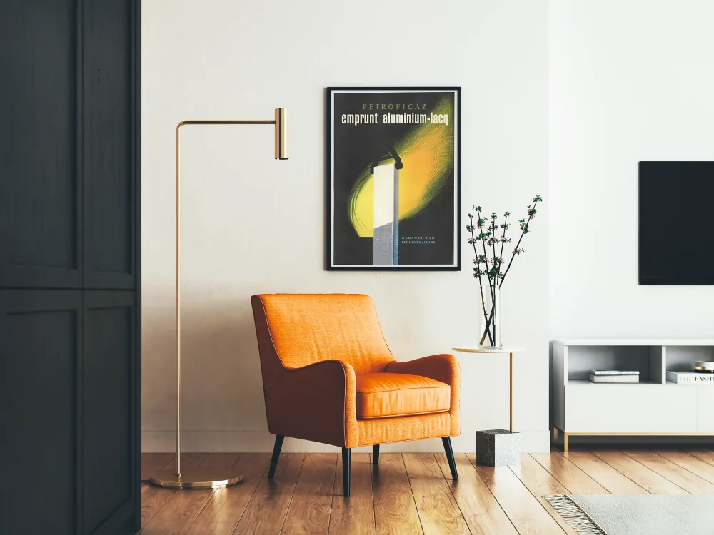 Plakat vintage Petrofigaz Emprunt Aluminium-Lacq