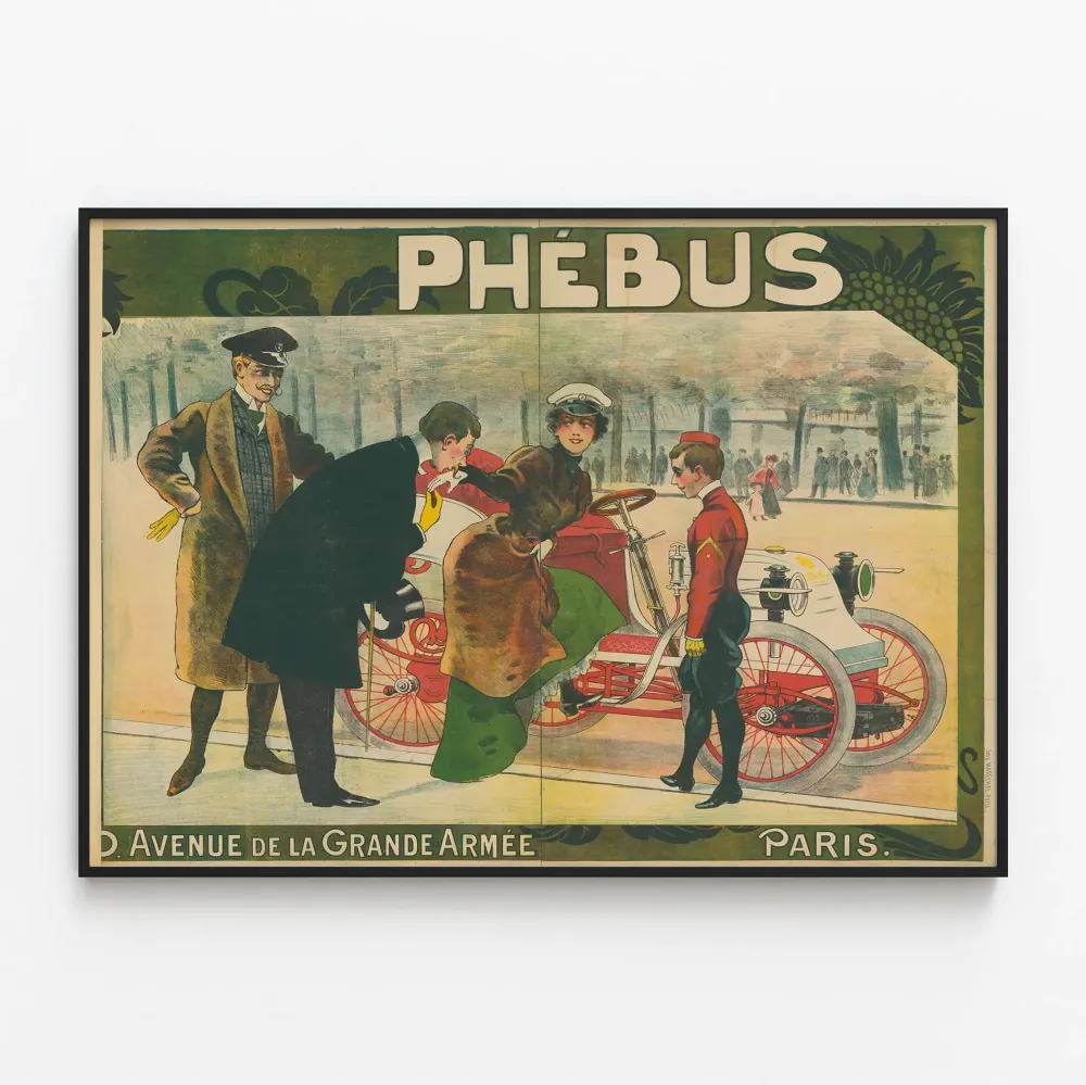 Plakat vintage Phébus Aleja Wielkiej Armii Paryż