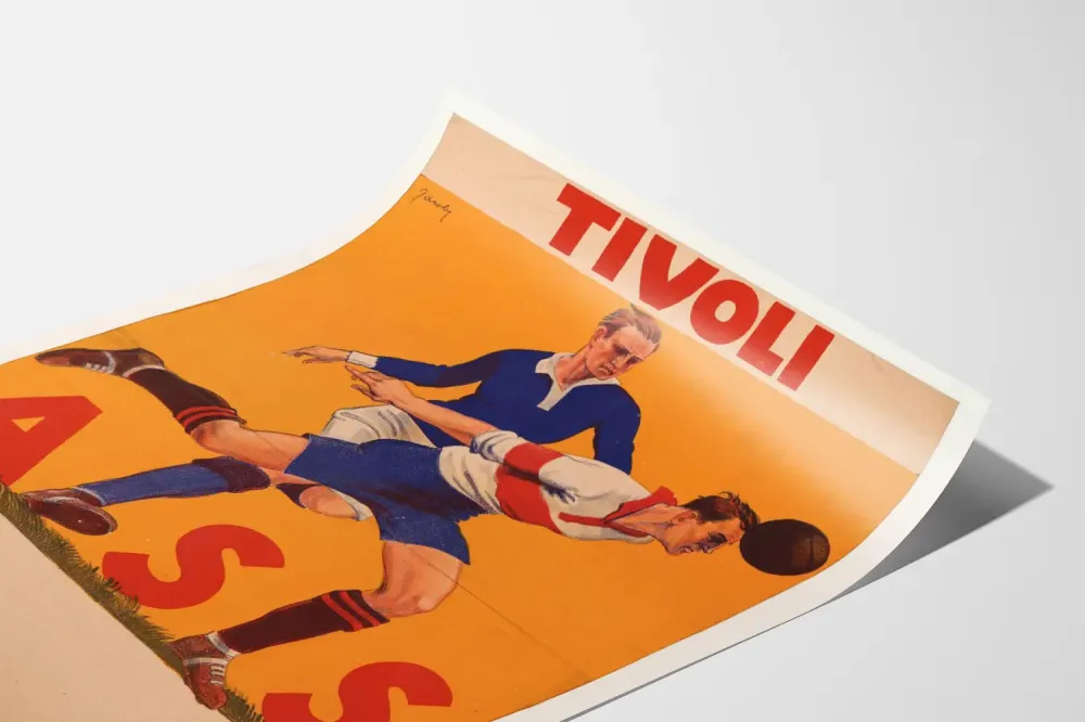 Plakat Vintage Piłka nożna Tivoli AS Strasbourg