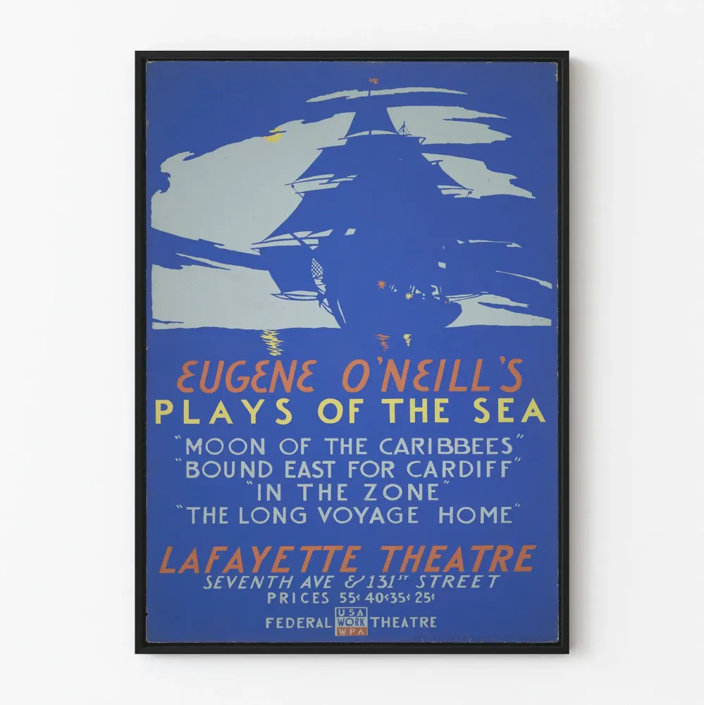 Plakat vintage Plays Sea - Théâtre Lafayette