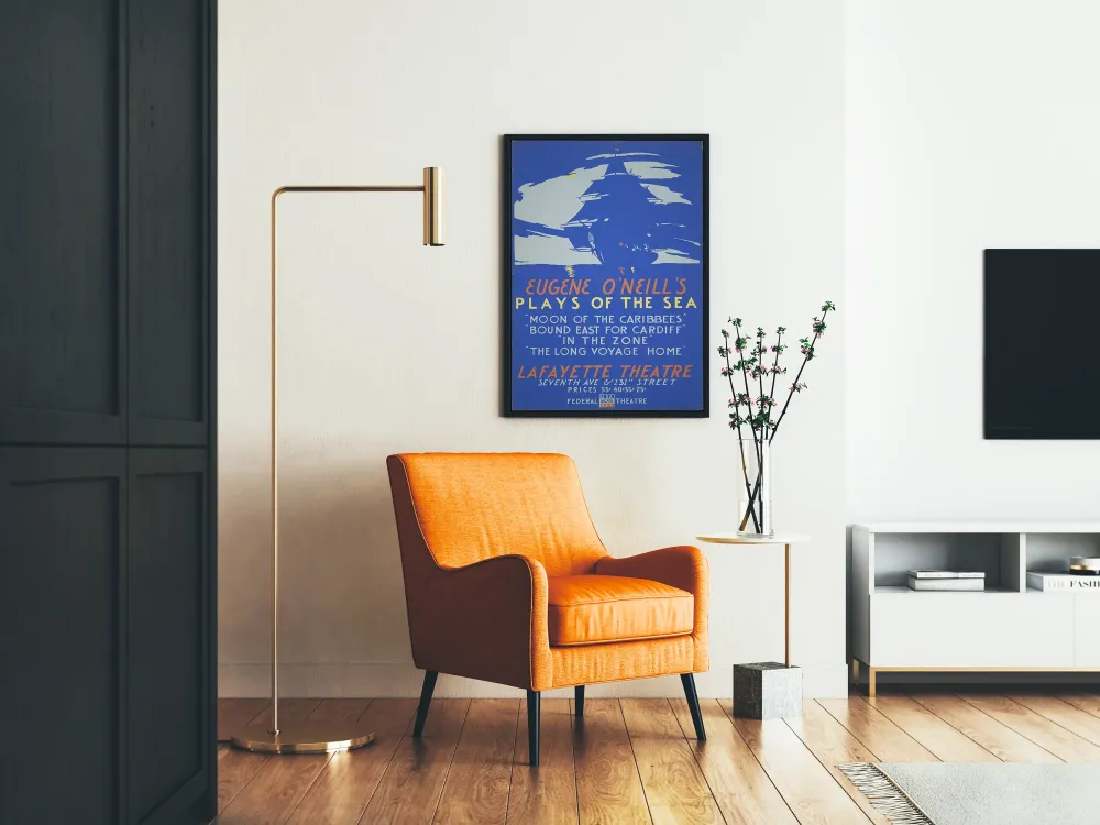 Plakat vintage Plays Sea - Théâtre Lafayette