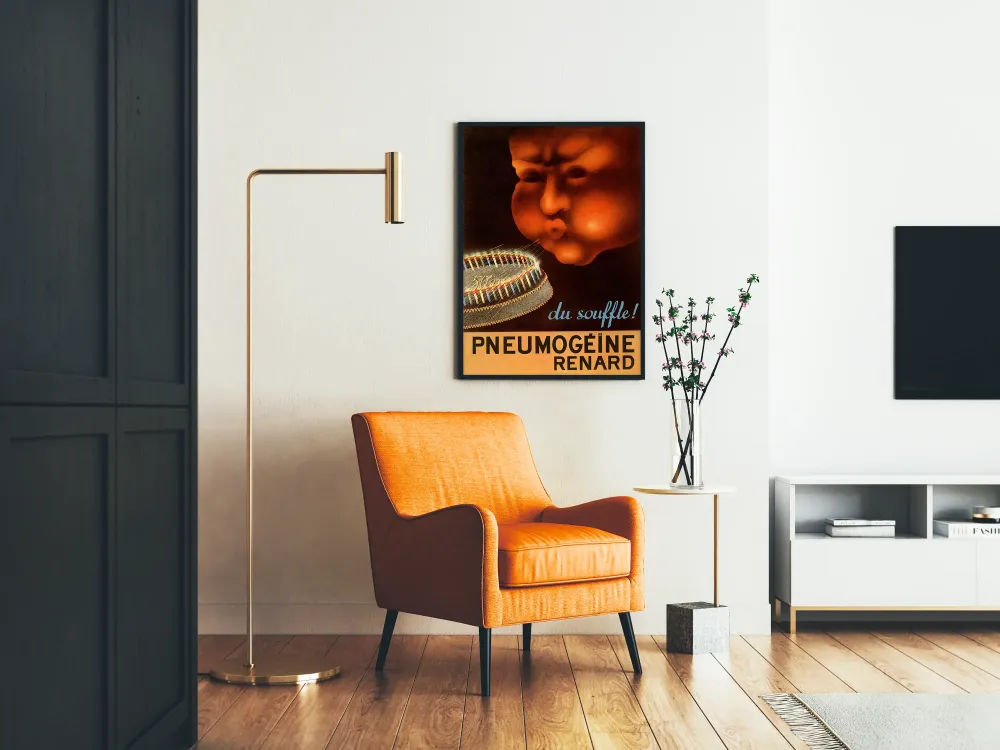 Plakat Vintage Pneumogéine Renard Oddech i Urodziny
