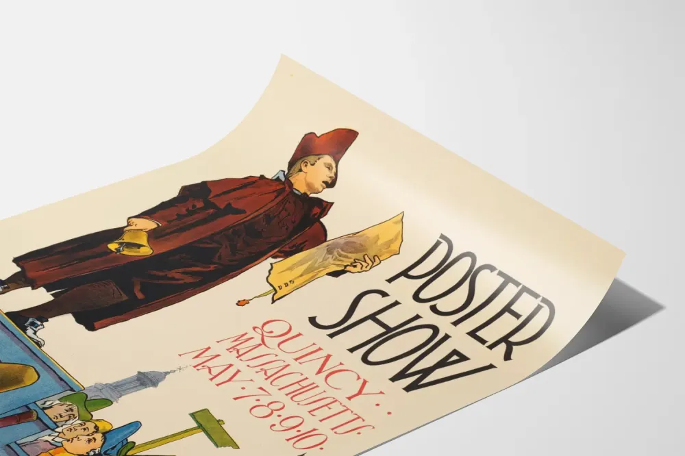 Plakat Vintage Poster Show Quincy Massachusetts