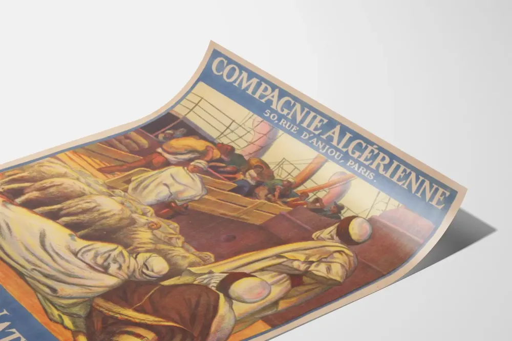 Plakat Vintage Pożyczka Narodowa 1920 Towarzystwo Algierii