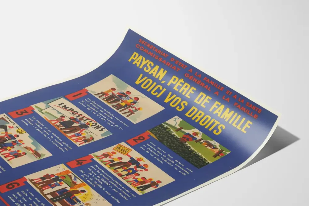 Plakat Vintage Prawa chłopa Ojciec rodziny
