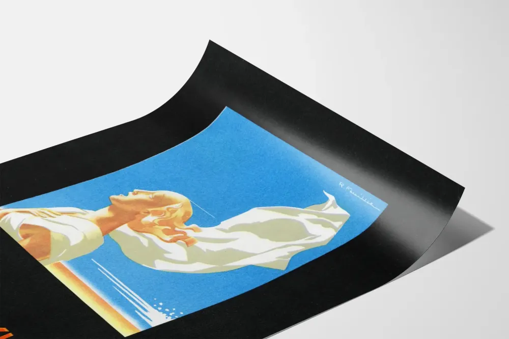 Plakat vintage Pressyl souffle dla astmatyków