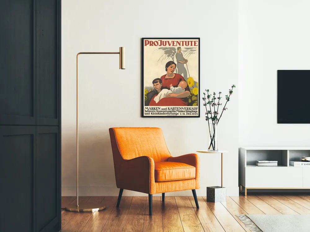 Plakat Vintage Pro Juventute 1922 - Kolekcja Szwajcarska na rzecz Ochrony Matek i Dzieci