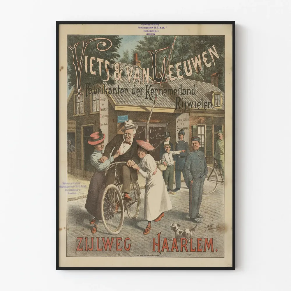 Plakat Vintage Producentów Rowerów Viets & Van Leeuwen
