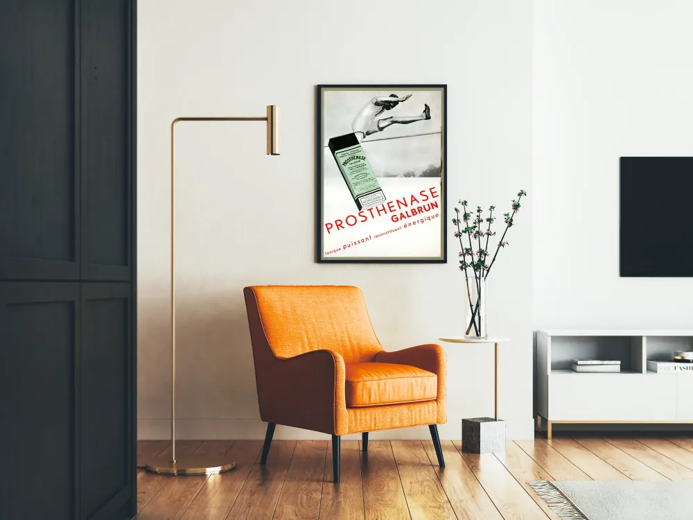 Plakat vintage Prosthénase Galbrun tonik mocny