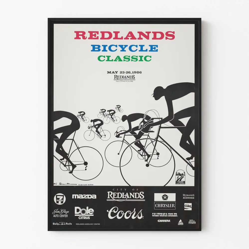 Plakat vintage Redlands Bicycle Classic 1986