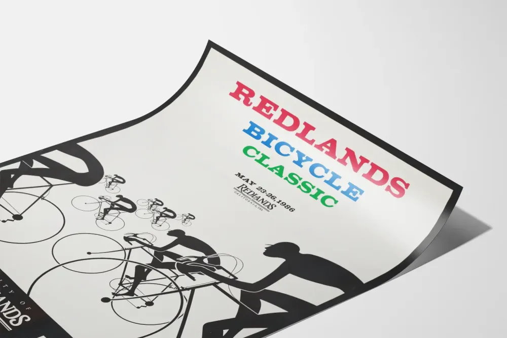 Plakat vintage Redlands Bicycle Classic 1986