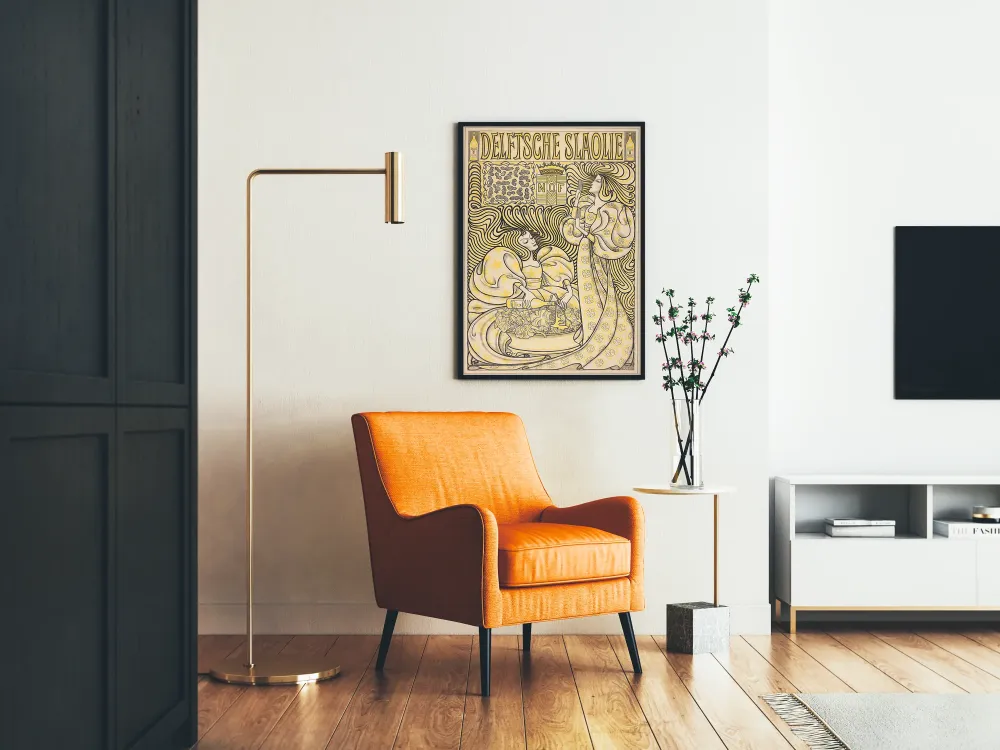 Plakat vintage reklama oleju do sałatek Delft
