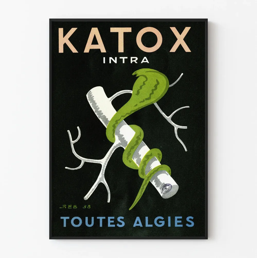 Plakat vintage reklamowy Katox Algues Intra