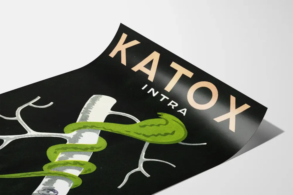 Plakat vintage reklamowy Katox Algues Intra