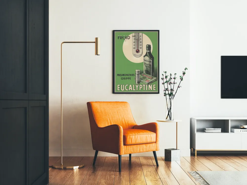 Plakat vintage reklamowy Syrop Eucalyptine Le Brun