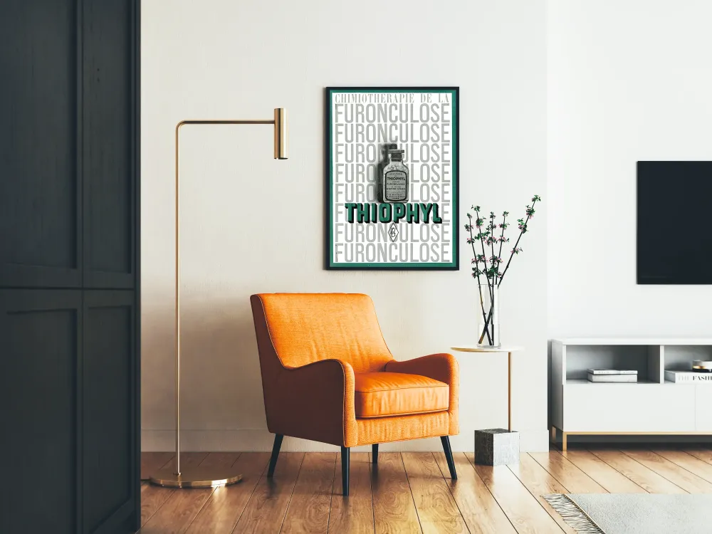 Plakat vintage reklamowy Thiophyl Furonculose