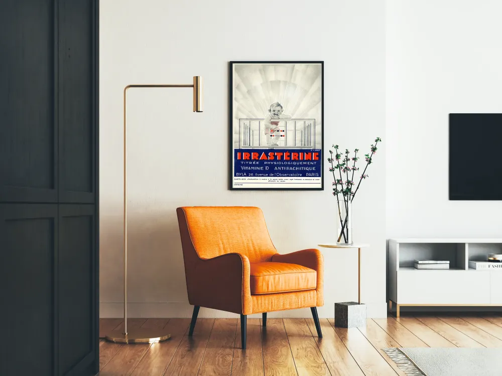 Plakat vintage reklamowy z witaminą IRRASTÉRINE