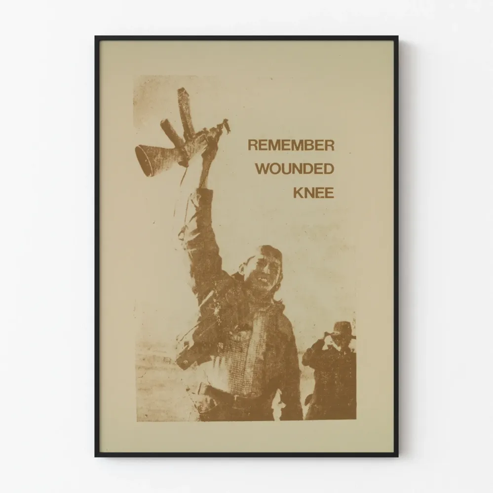 Plakat vintage Remember Wounded Knee