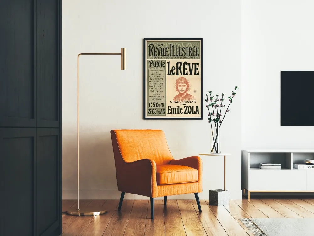 Plakat Vintage La Revue Illustrée - Marzenie Émile' Zoli