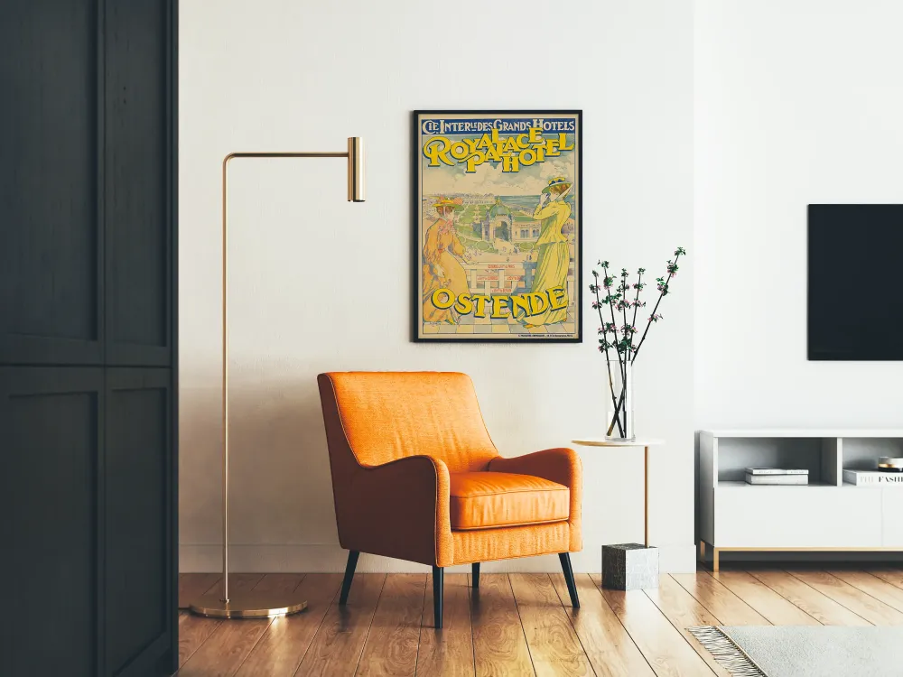 Plakat vintage Royal Palace Hotel Ostenda