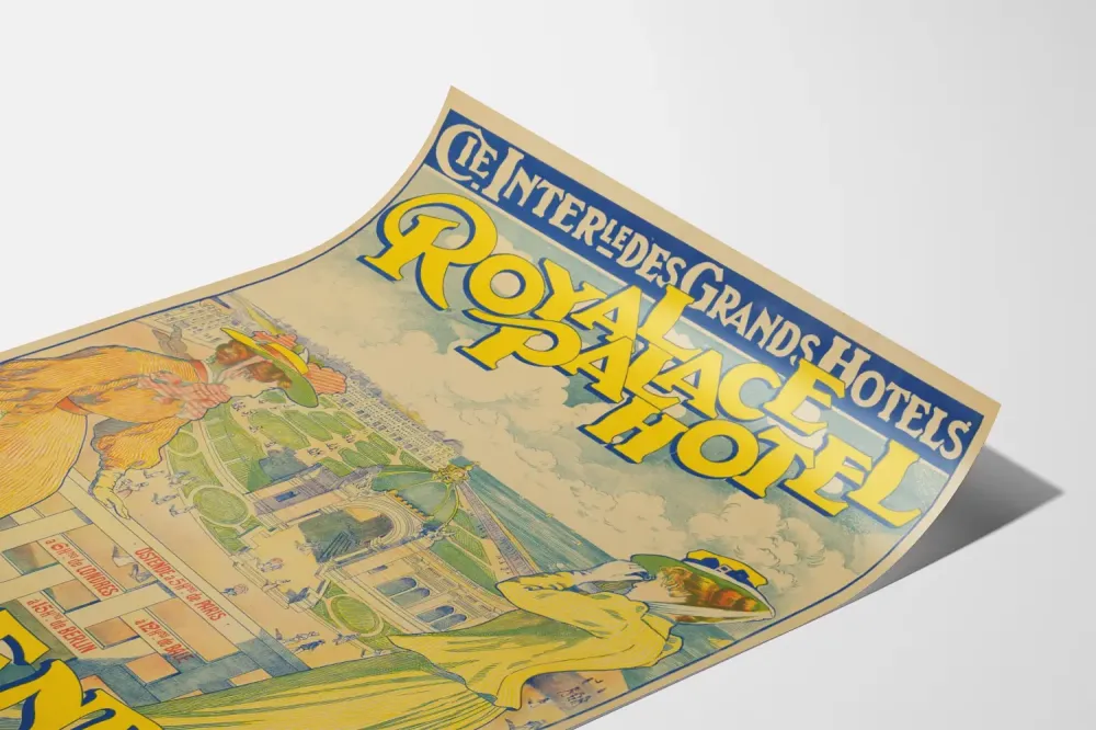 Plakat vintage Royal Palace Hotel Ostenda