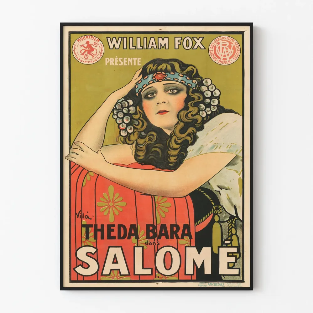 Plakat vintage Salomé z Thedą Barą
