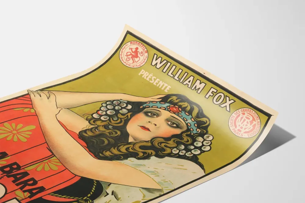 Plakat vintage Salomé z Thedą Barą