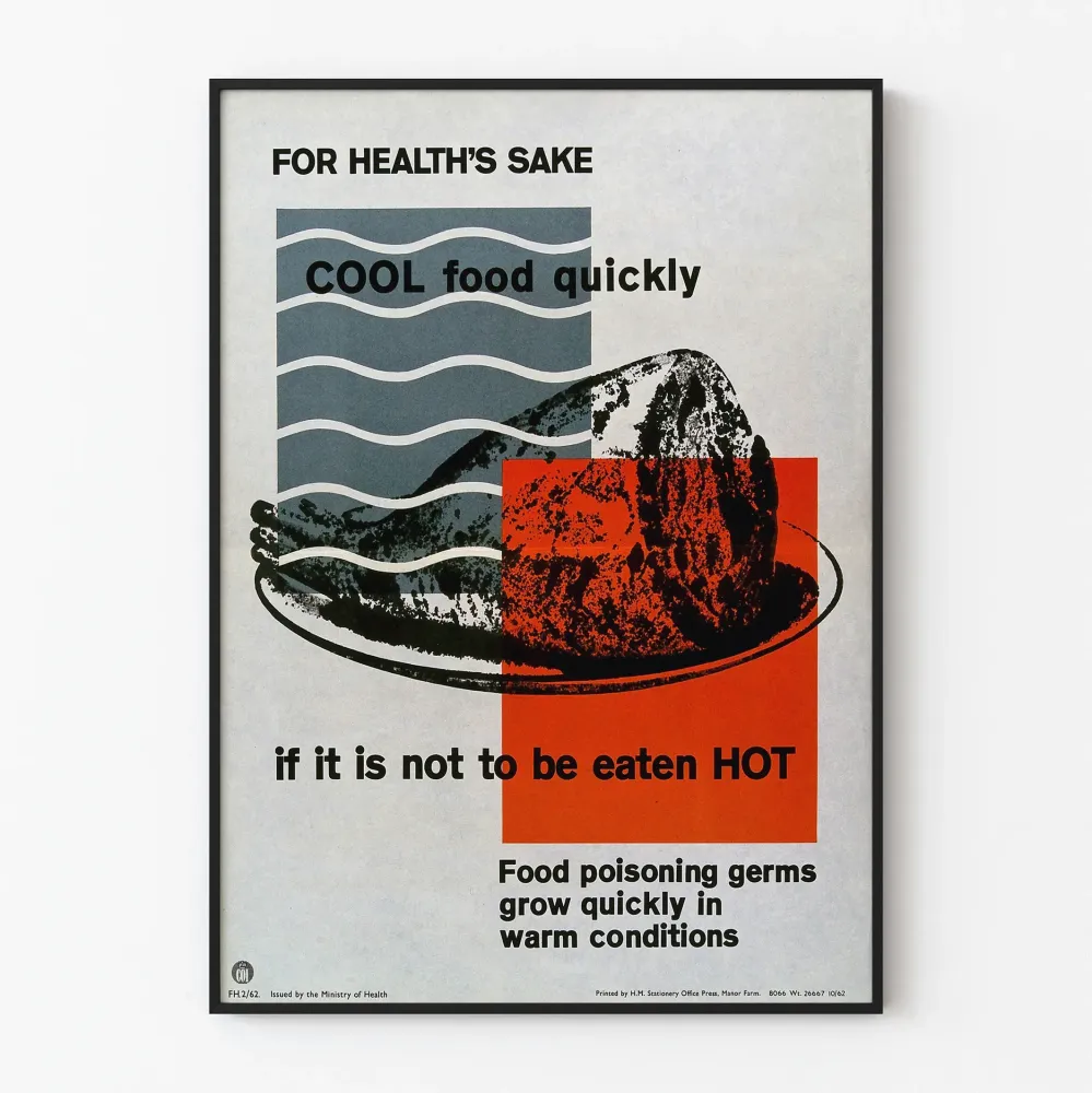Plakat Vintage Santé - Szybko schłodź swoje produkty spożywcze