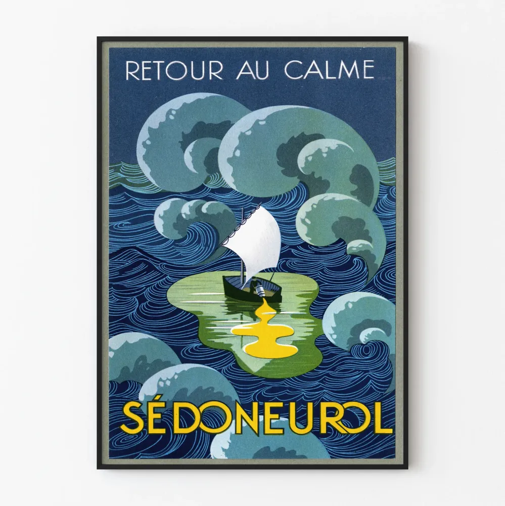 Plakat vintage Sédoneurol Powrót do spokoju