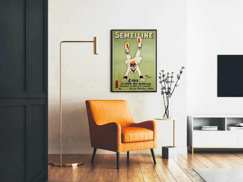 Plakat vintage Semelline ochrona podeszew przeciw zimnu i wilgoci