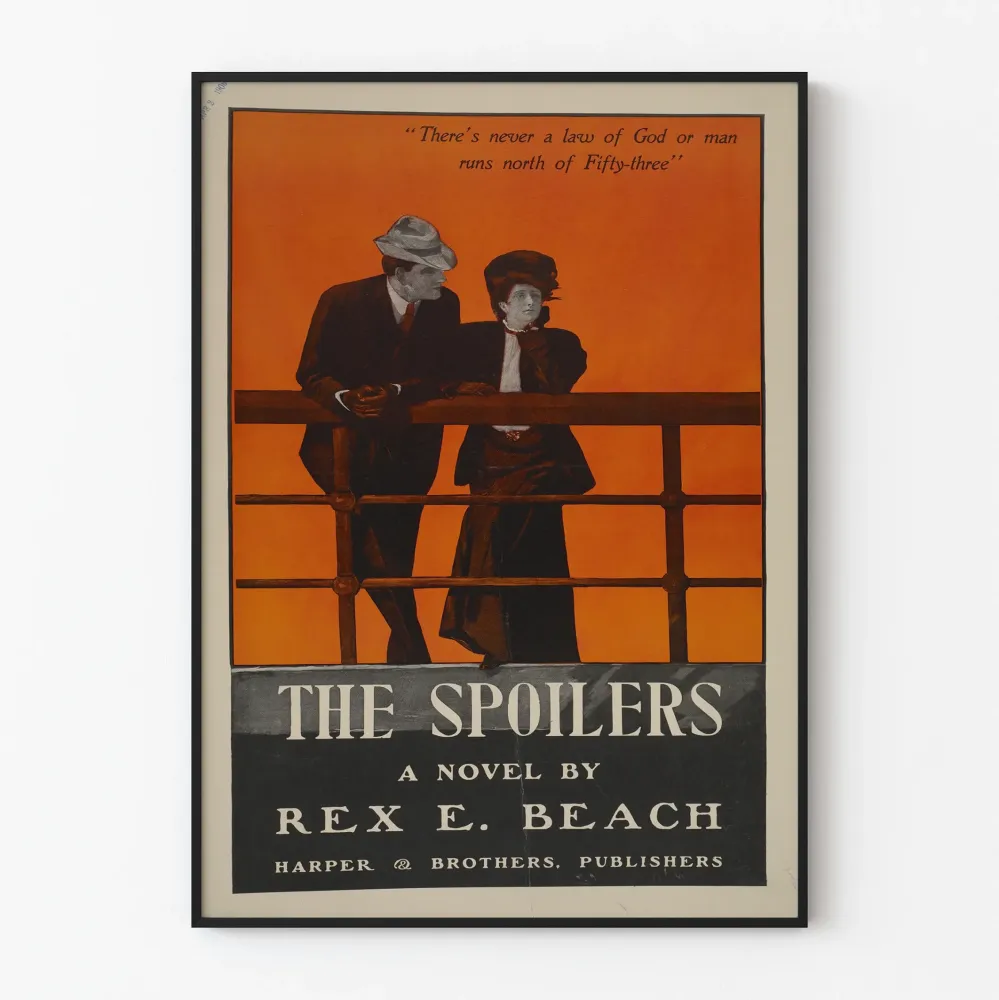 Plakat Vintage Spoilers - Plakat powieści Rexa E. Beach