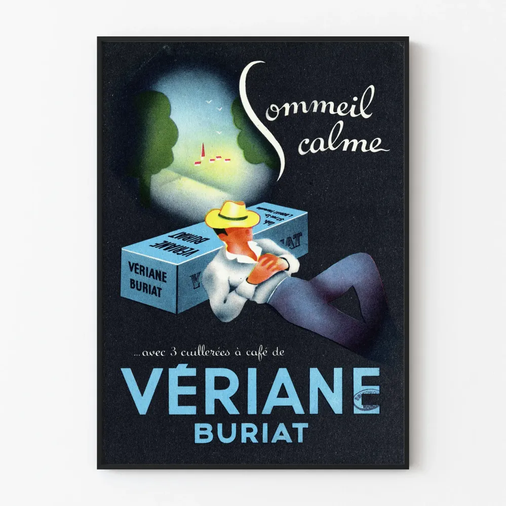 Plakat vintage Spokojny sen Vériané Buriat