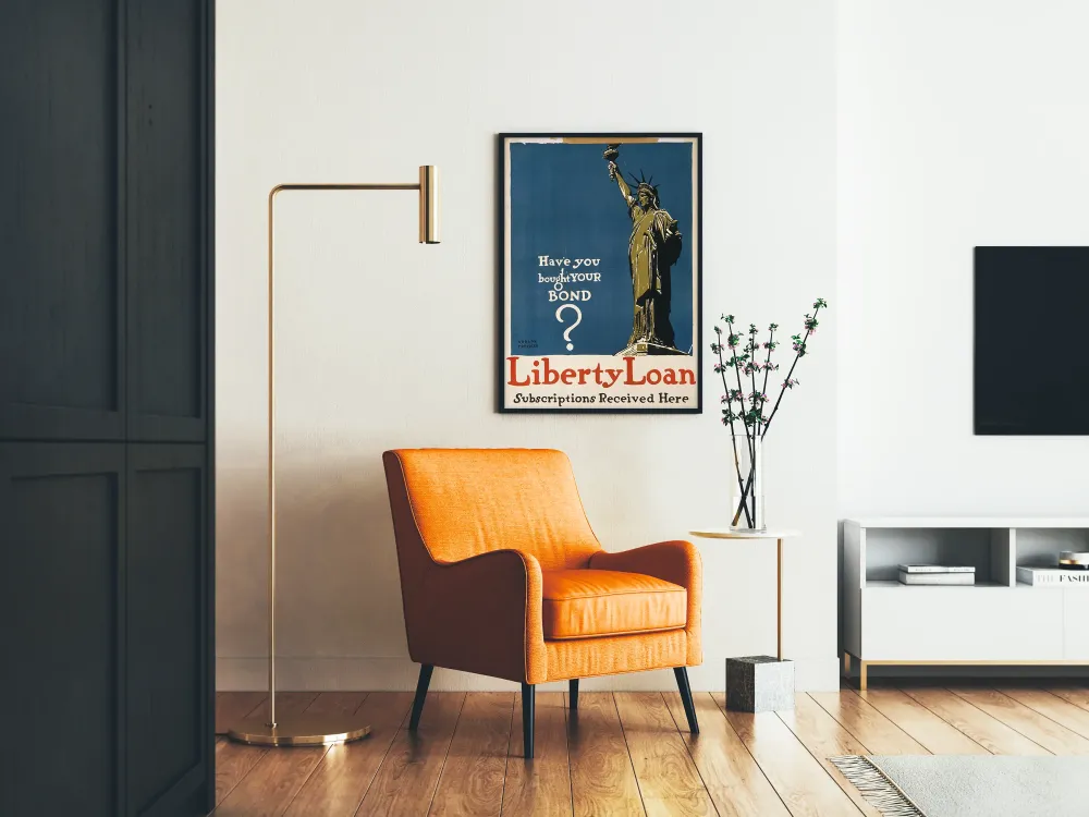 Plakat vintage Statua Wolności - Pożyczka Wolności