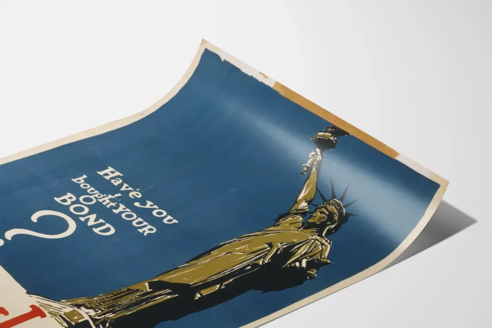Plakat vintage Statua Wolności - Pożyczka Wolności